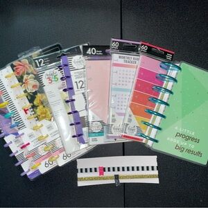 Various Mini Happy Planner and Skinny Happy Planner items.